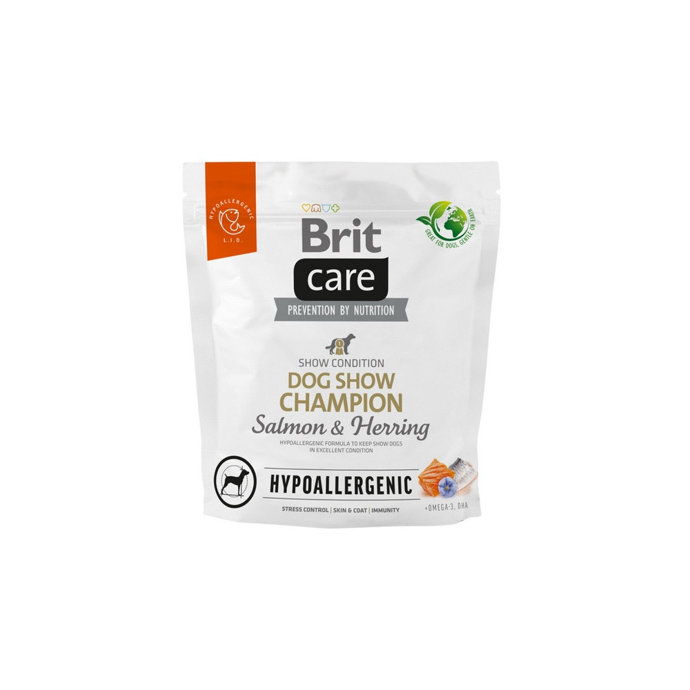 Brit Care Hypoallergenic Dog Show Champion Salmon & Herring 1kg