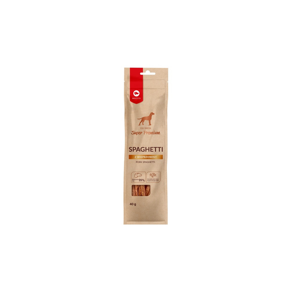 Maced Spaghetti z wieprzowiny 40g