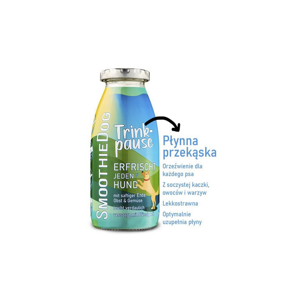 SmoothieDog Płynna przekąska - kaczka 250ml
