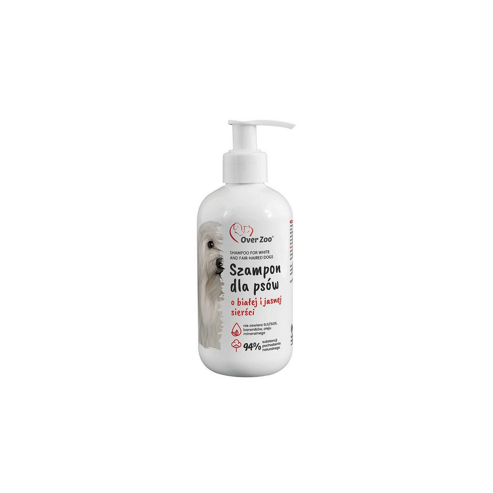 Over Zoo Szampon dla psów o białej i jasnej sierści 250ml