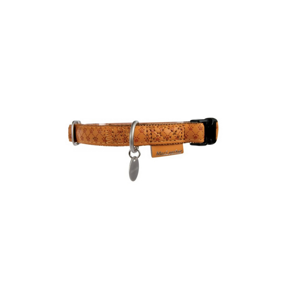Zolux Obroża regulowana Mac Leather 20mm Żółta [522040JA]