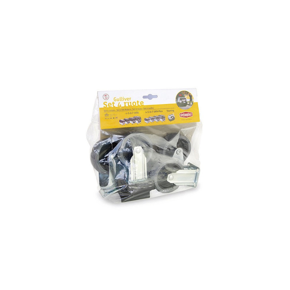 Stefanplast Zestaw 4 kółek do transportera Gulliver IATA 4, 5, 6, 7 [96328]