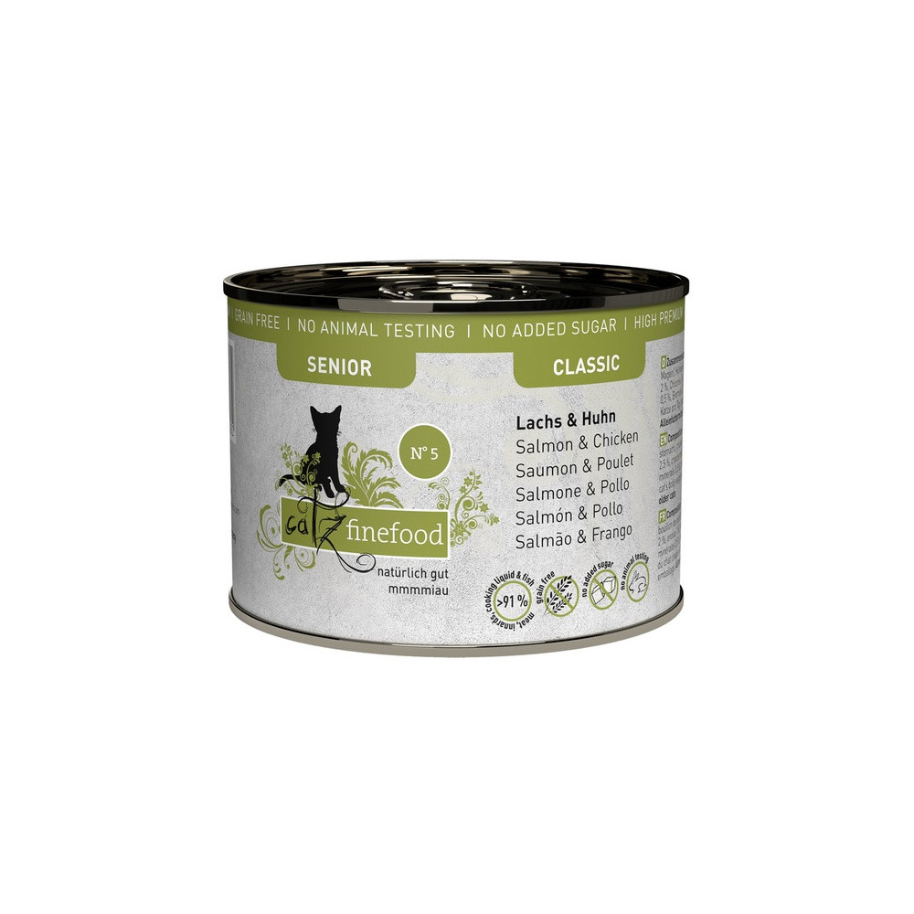 Catz Finefood Classic Senior N.05 Łosoś i kurczak puszka 200g