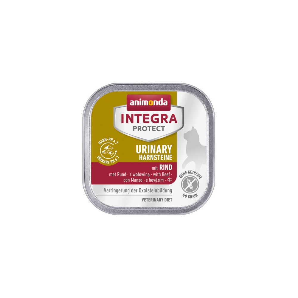 Animonda Integra Protect Urinary Harnsteine Oxalate dla kota - z wołowiną tacka 100g