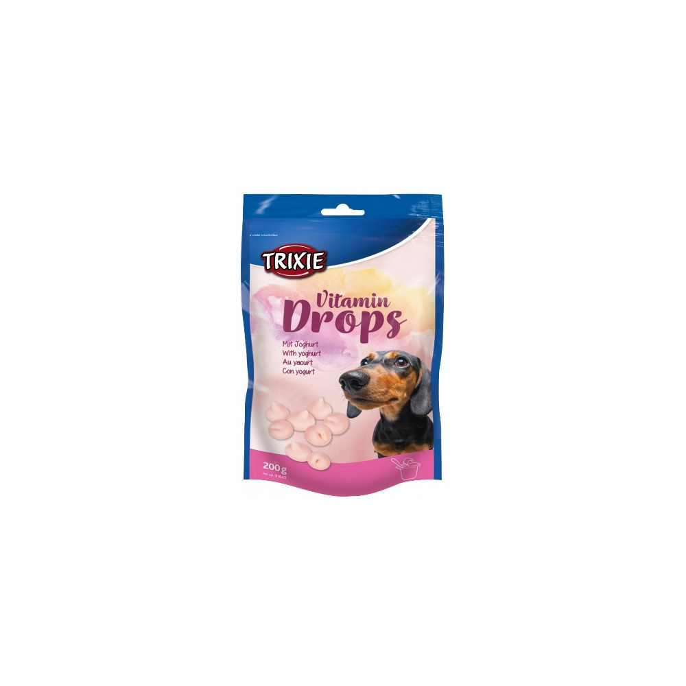 Trixie Dropsy jogurtowe z witaminami dla psa saszetka 200g [31643]