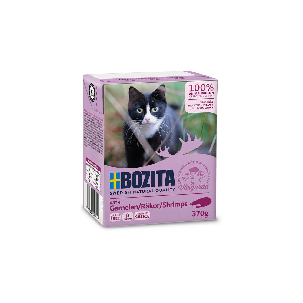 Bozita z Krewetkami kawałki w sosie kartonik 370g