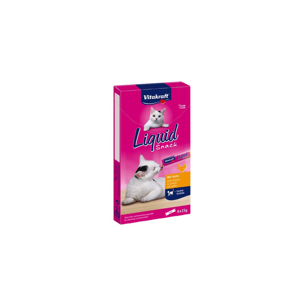 Vitakraft Cat Liquid-Snack z Kurczakiem 6x15g [16424]