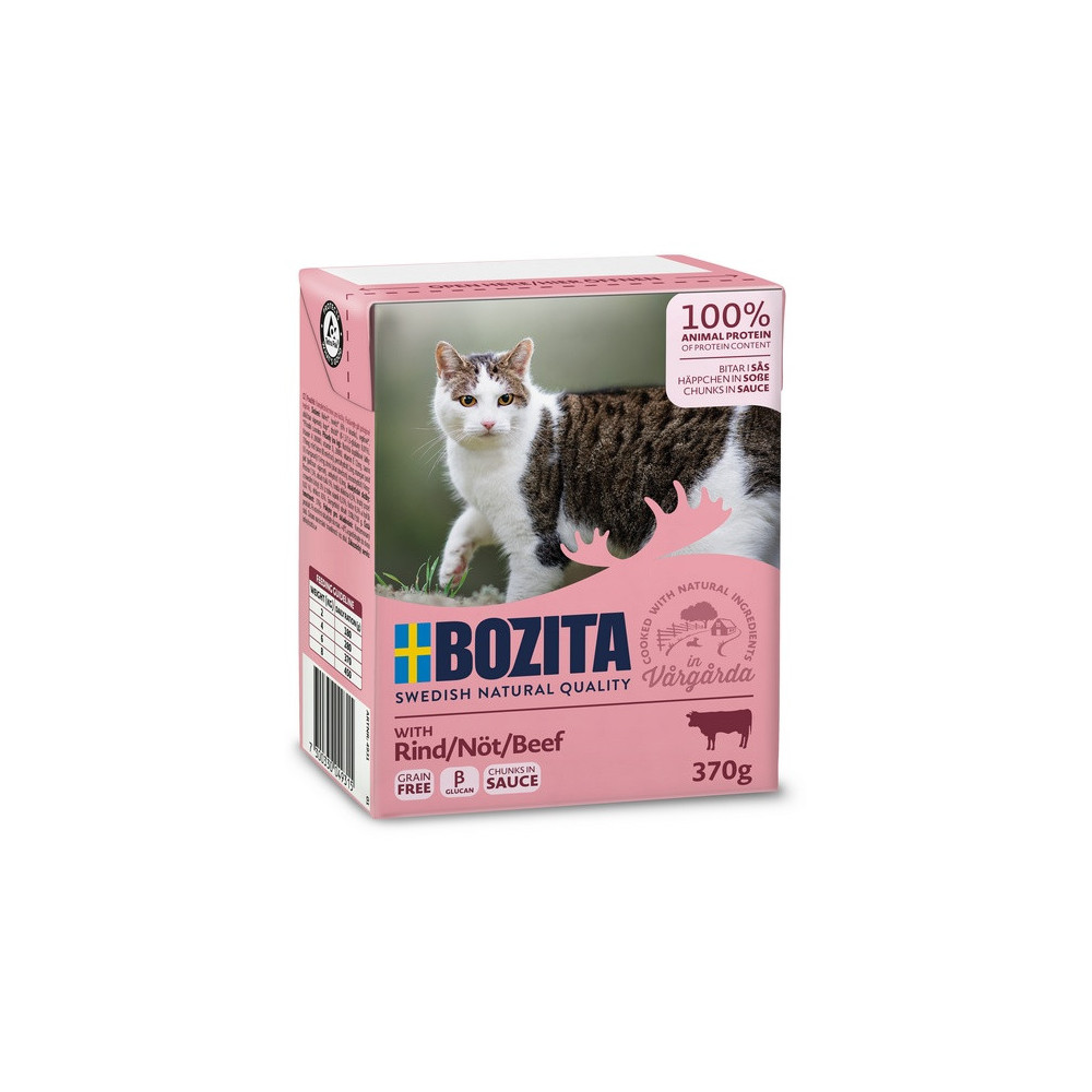 Bozita z Wołowiną kawałki w sosie kartonik 370g