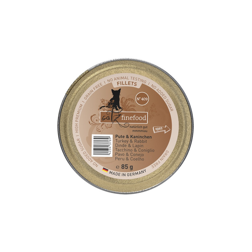 Catz Finefood Filety N.409 Indyk/Królik tacka 85g