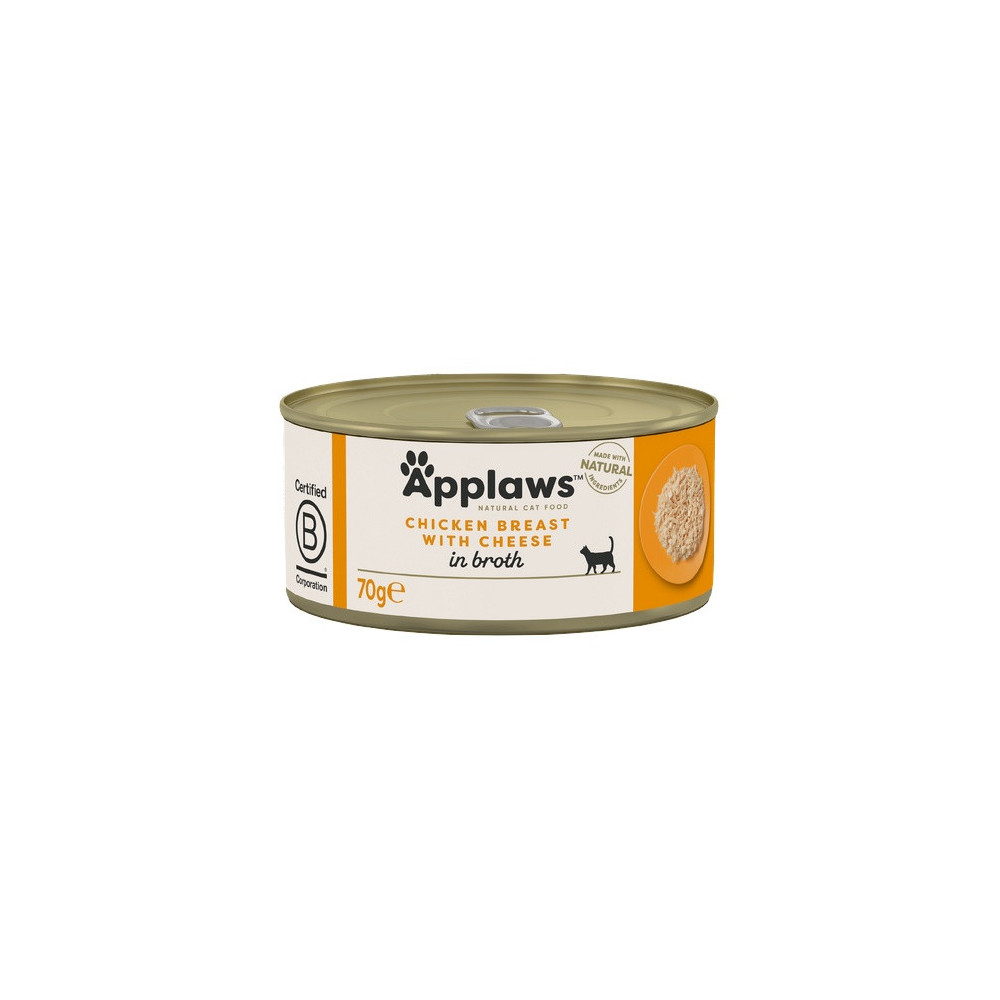 Applaws puszka dla kota Kurczak i Ser 70g