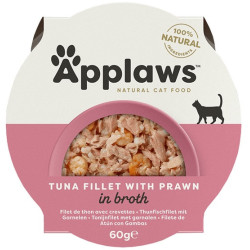 Applaws miseczka dla kota Filet z Tuńczyka z Krewetkami 60g