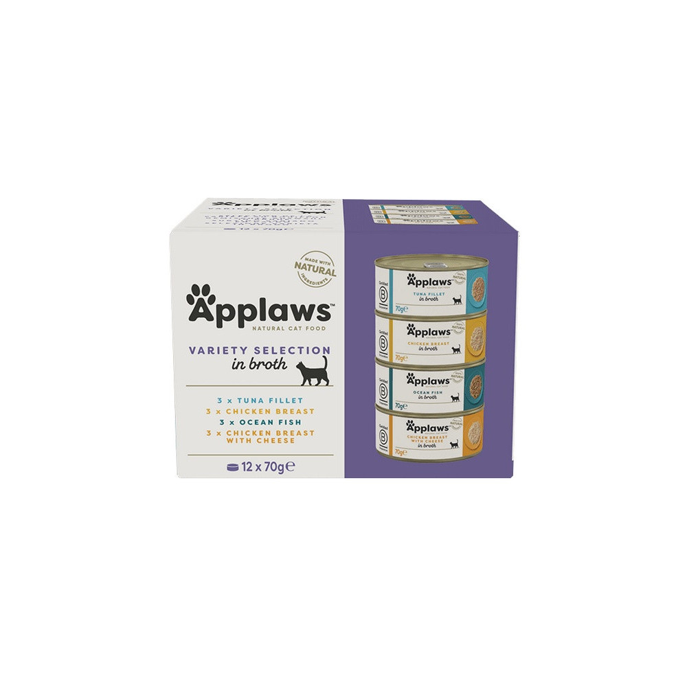 Applaws puszki dla kota Multipack Mixed 12x70g