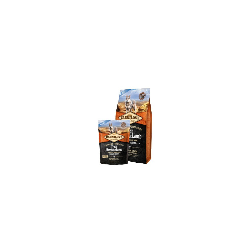 Carnilove Dog Fresh Ostrich & Lamb Adult Small - struś i jagnięcina 1,5kg