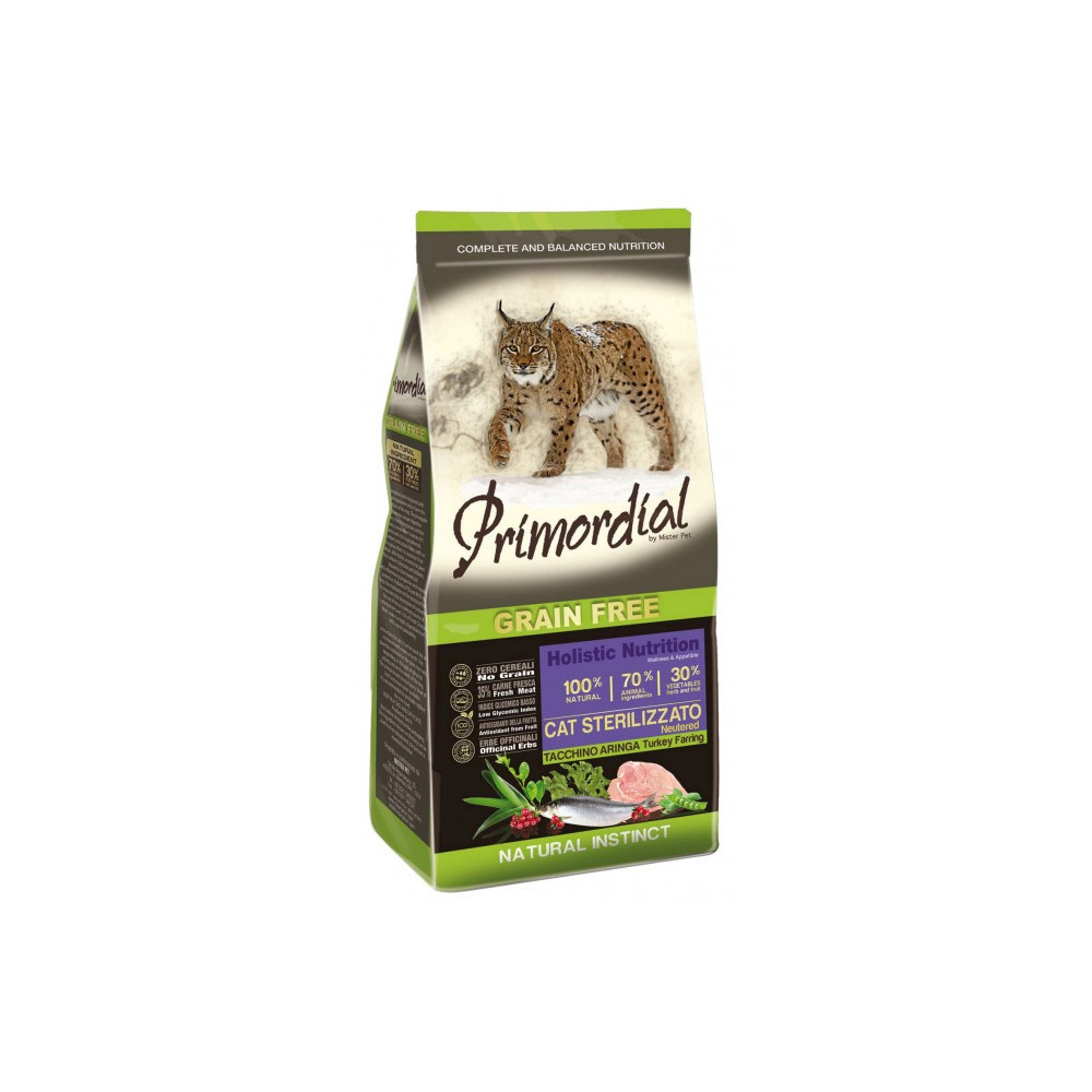 Primordial Cat Grain Free Sterilized Turkey & Herring 400g