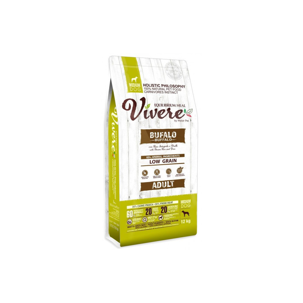 Vivere Dog Medium Adult Buffalo 3kg