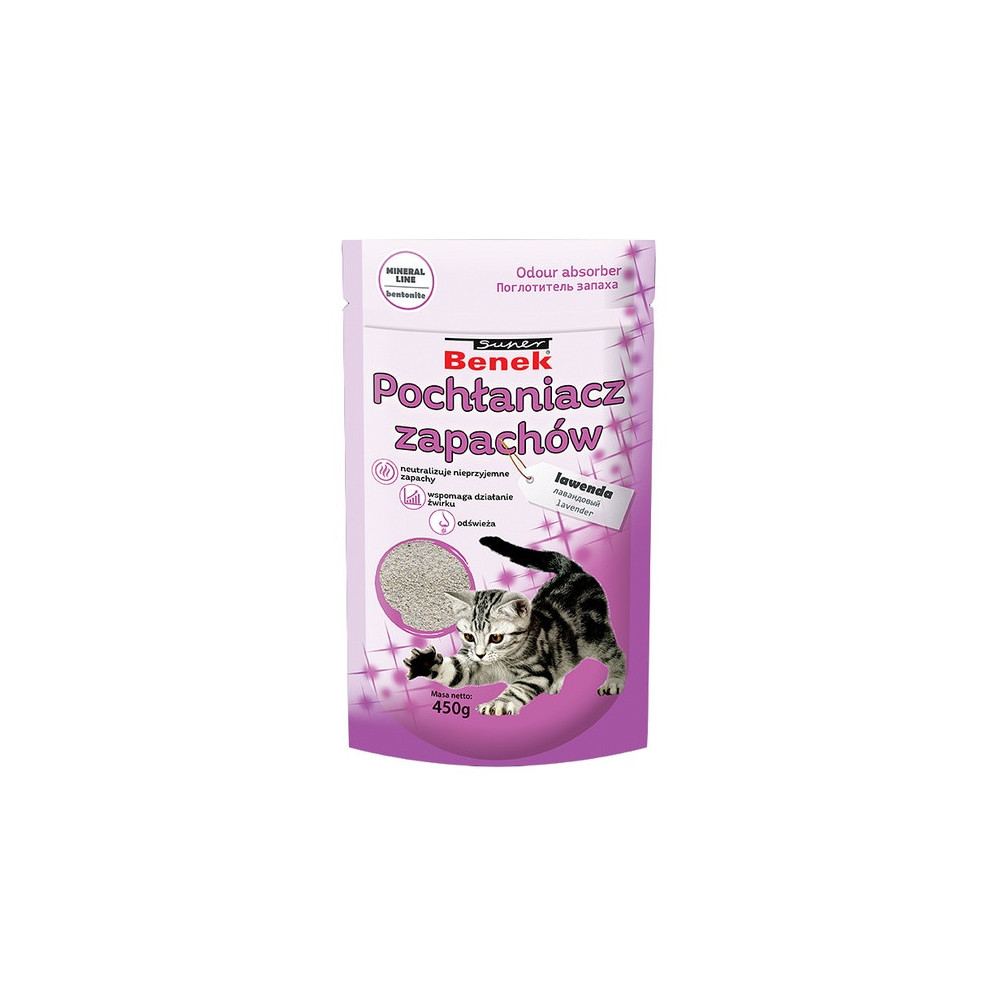 Super Benek Pochłaniacz zapachów lawenda - worek 0,45kg