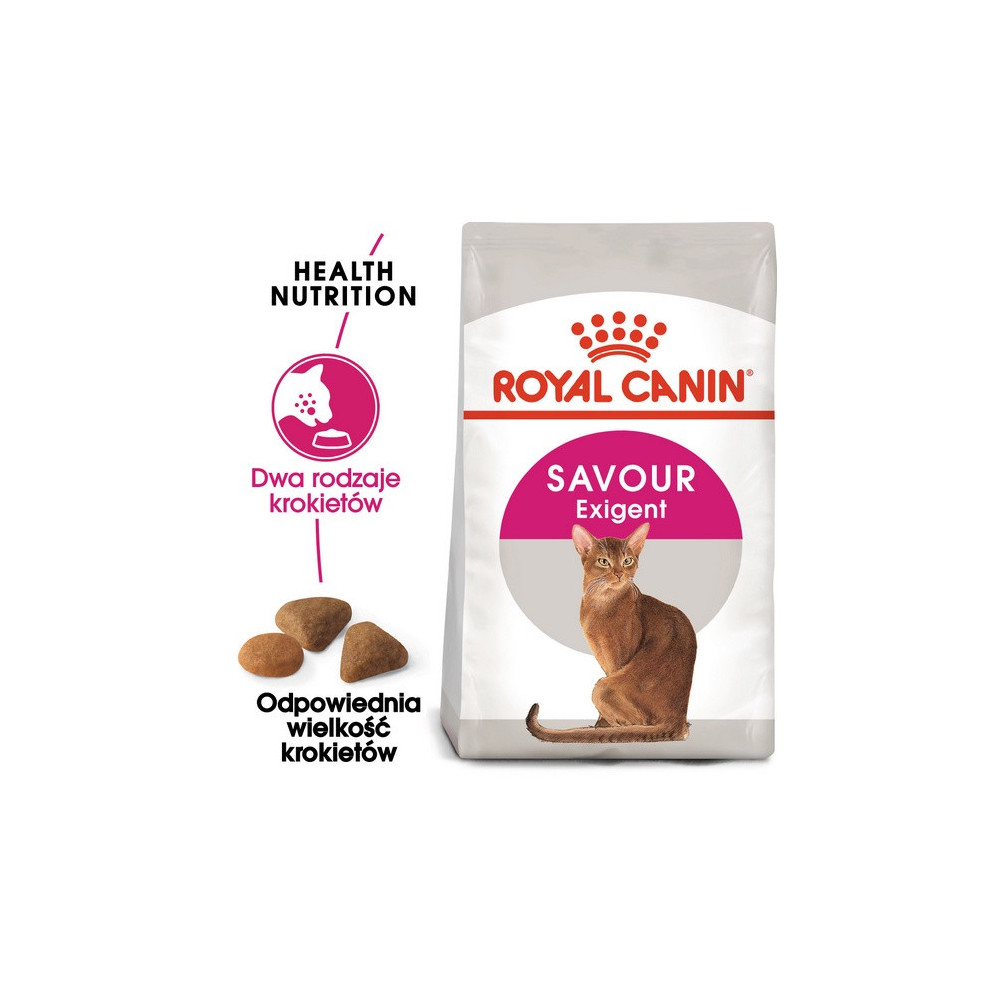 Royal Canin Savour Exigent karma sucha dla kotów dorosłych, wybrednych, kierujących się teksturą krokieta 2kg