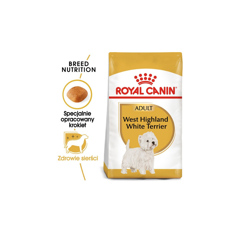Royal Canin West Highland White Terrier Adult karma sucha dla psów dorosłych rasy west highland white terrier 3kg