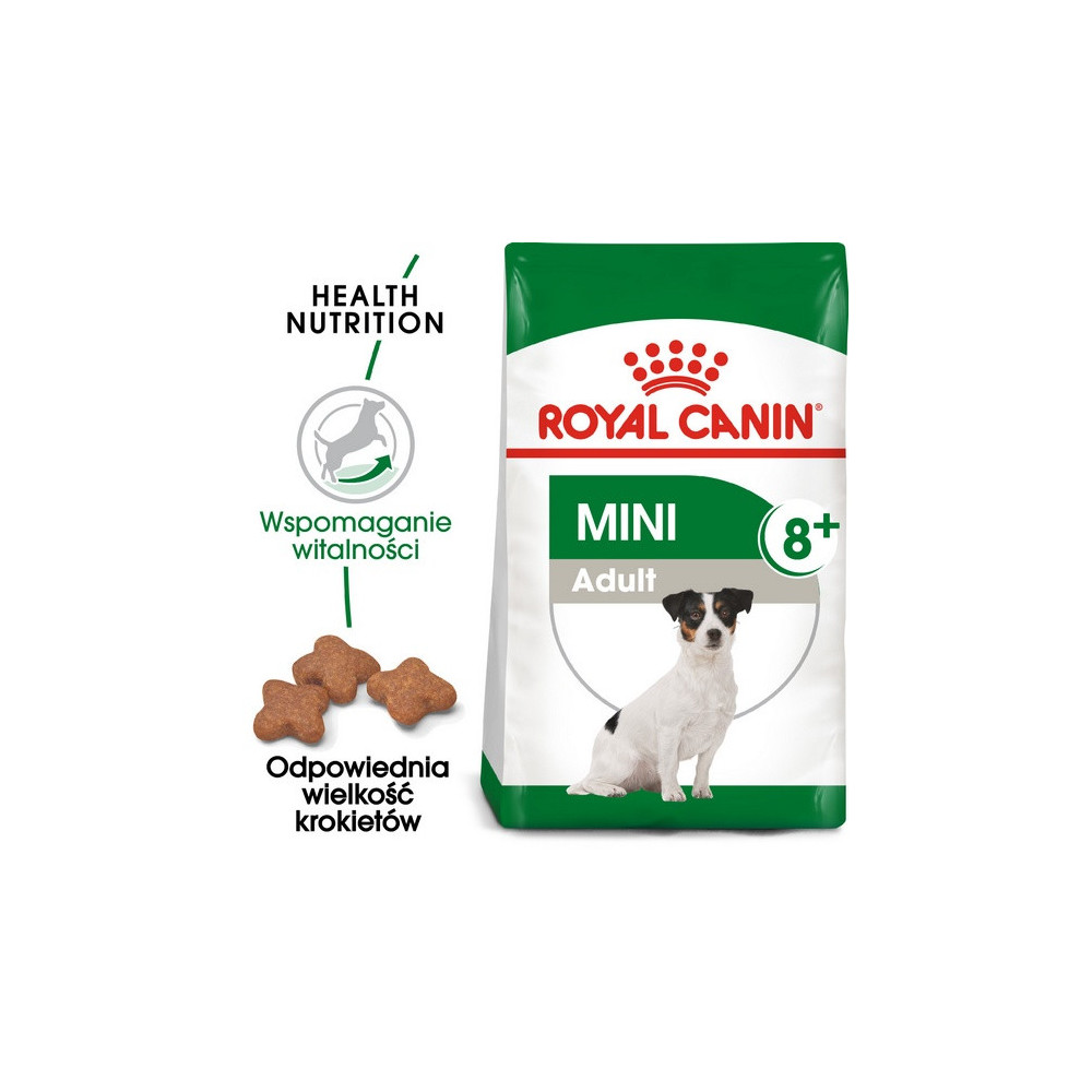 Royal Canin Mini Adult 8+ karma sucha dla psów starszych od 8 do 12 roku życia, ras małych 2kg