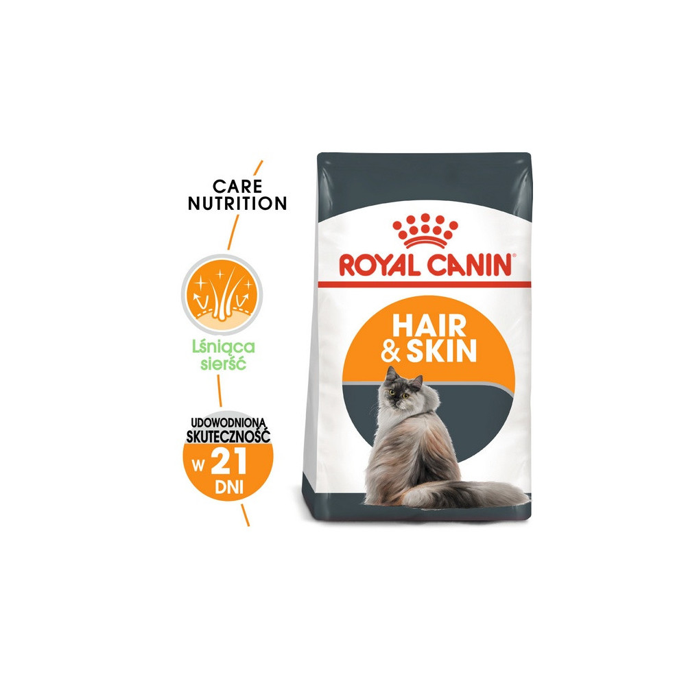 Royal Canin Hair&Skin Care karma sucha dla kotów dorosłych, lśniąca sierść i zdrowa skóra 2kg