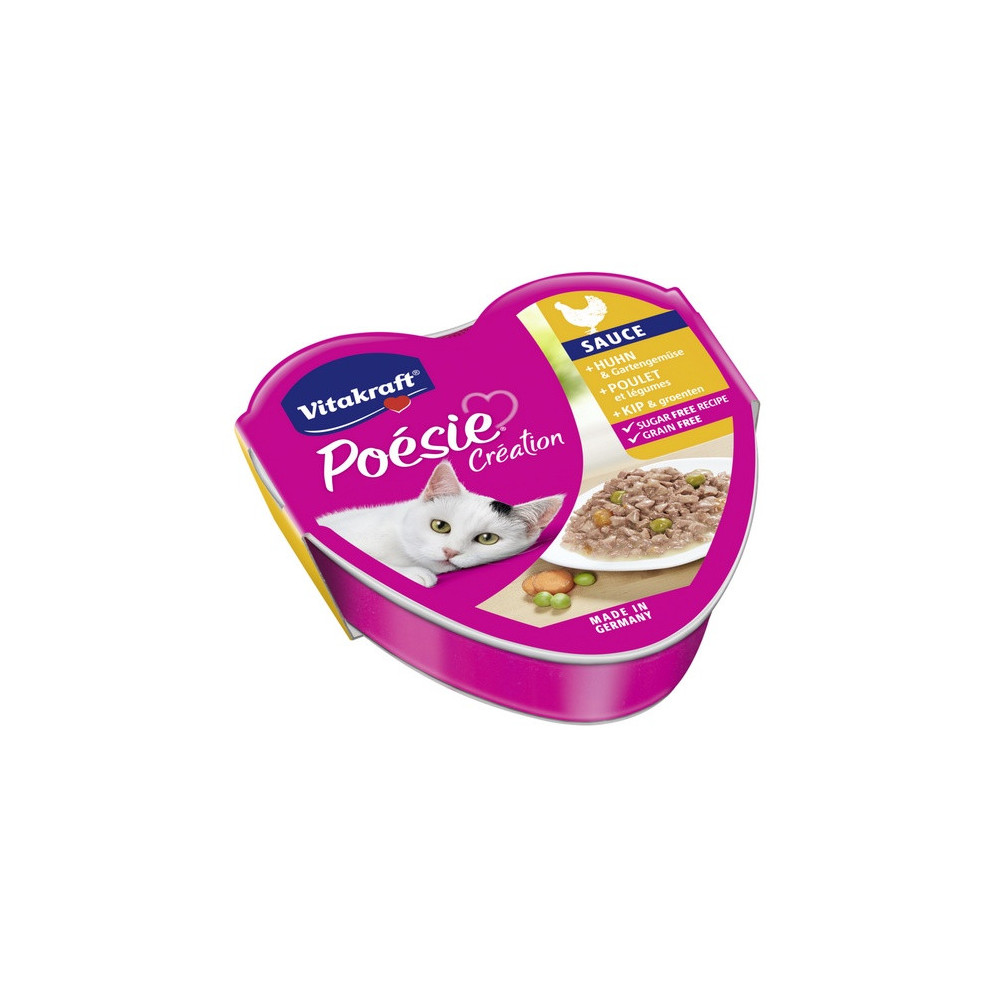 Vitakraft Poesie sos kurczak z warzywami tacka 85g