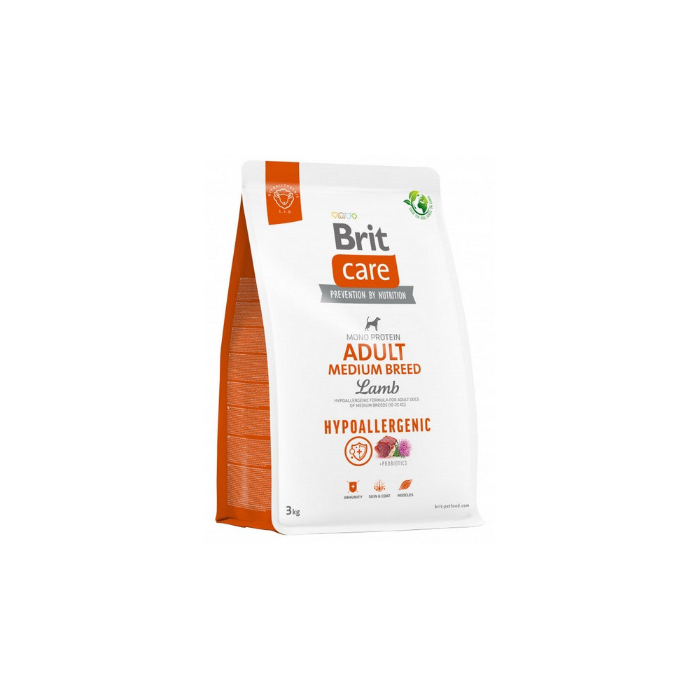 Brit Care Hypoallergenic Adult Medium Lamb 3kg