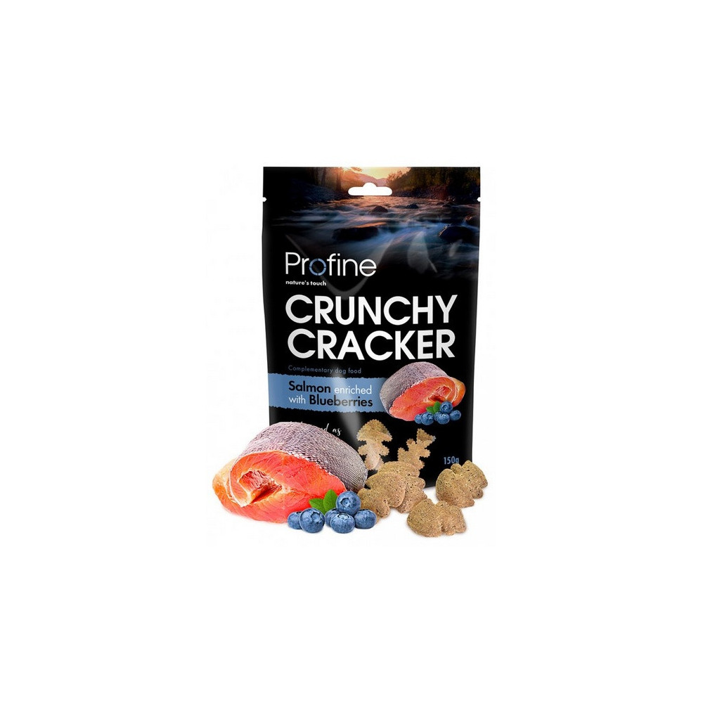 Profine Crunchy Cracker Łosoś z jagodami 150g