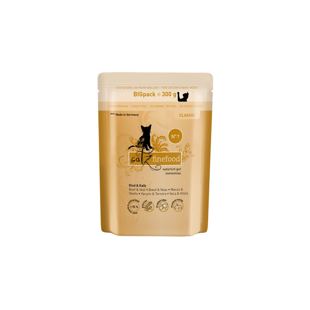 Catz Finefood Classic N.07 Wołowina i cielęcina saszetka 300g