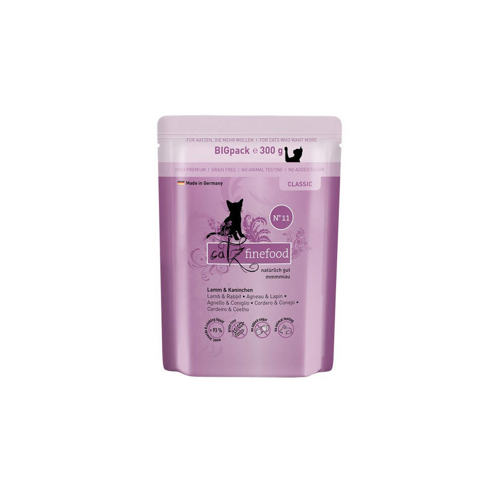 Catz Finefood Classic N.11 Jagnięcina i Królik saszetka 300g