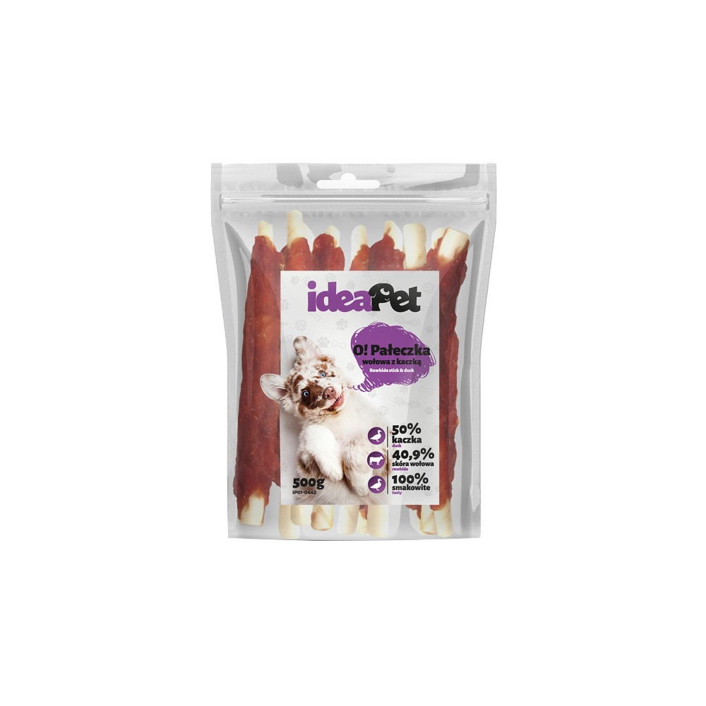 IdeaPet Pałeczka wołowa z kaczką 500g