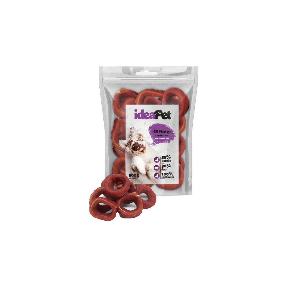 IdeaPet Ringi z kaczką i rybą 500g