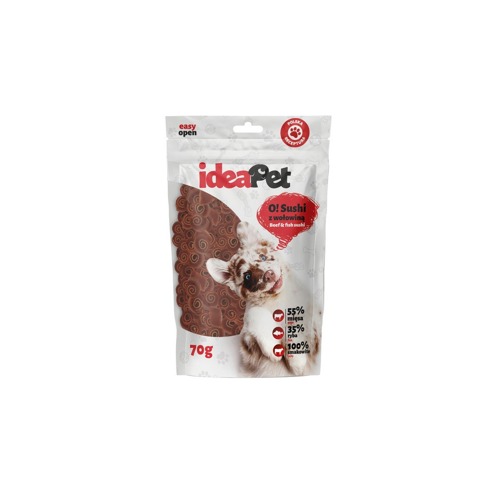 IdeaPet O! Sushi z wołowiną 70g