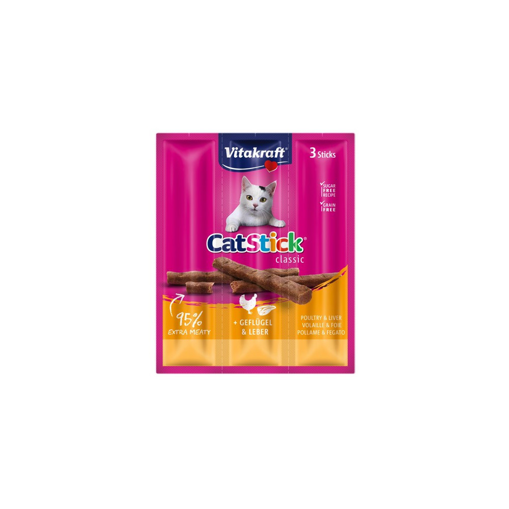 Vitakraft Cat Stick Classic Drób i Wątroba 18g [10869]