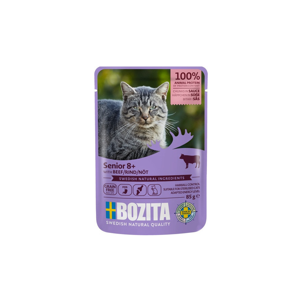 Bozita Cat Senior 8+ Wołowina w sosie saszetka 85g
