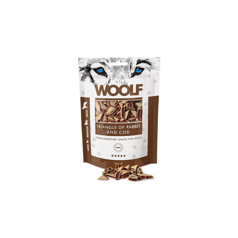 Woolf Rabbit & COD Triangle 100g