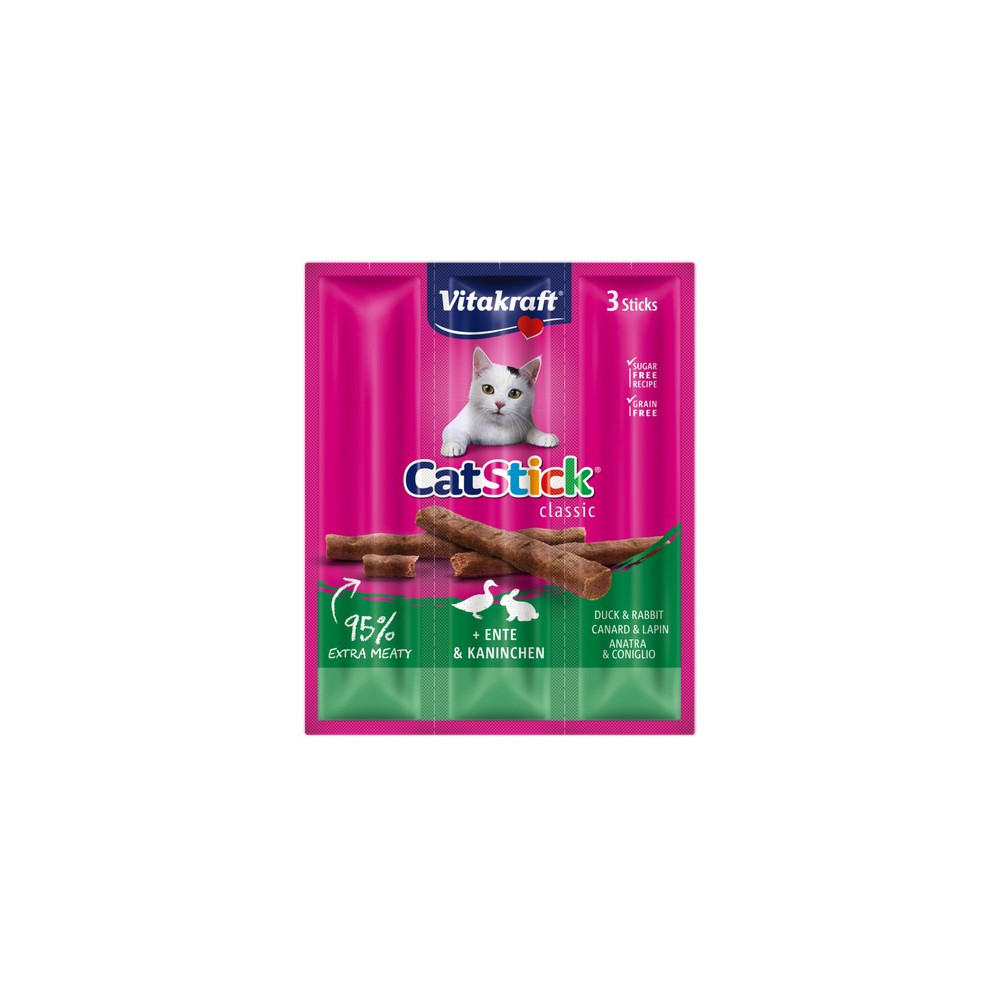 Vitakraft Cat Stick Classic Kaczka i Królik 18g [18200]