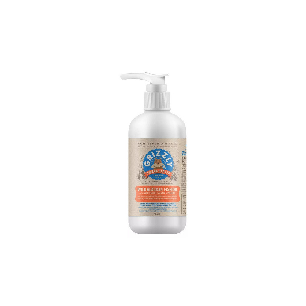 Grizzly Omega Health - olej z dzikiego łososia 250ml