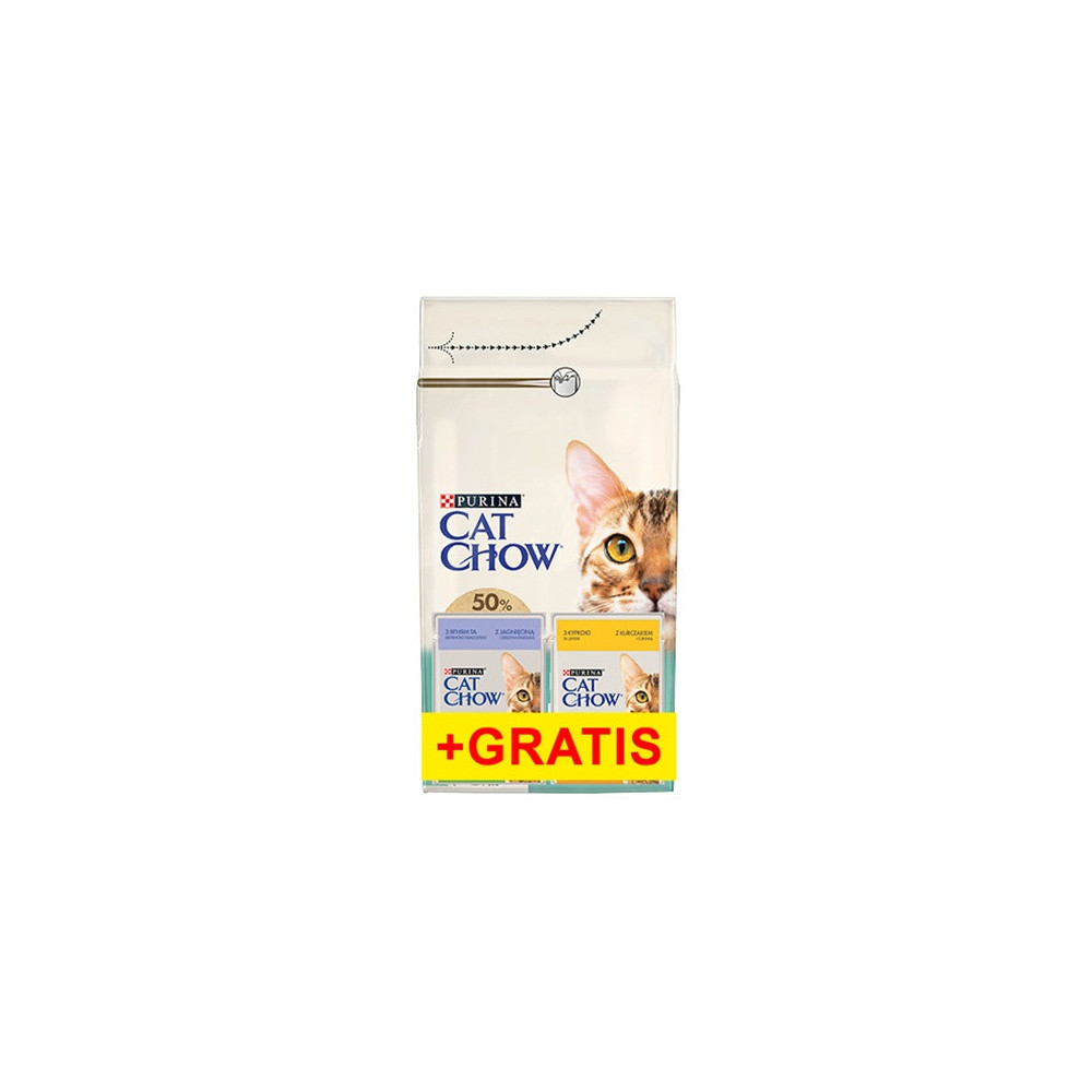 Purina Cat Chow Special Care Hairball Control 1,5kg + saszetki 2x85g gratis