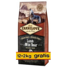 Carnilove Dog Lamb & Wild Boar Adult - jagnię i dzik 14kg (12+2kg gratis)