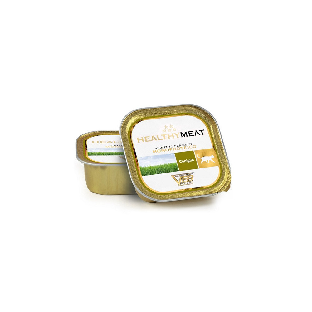 Healthy Meat Kot Mono Królik tacka 90g