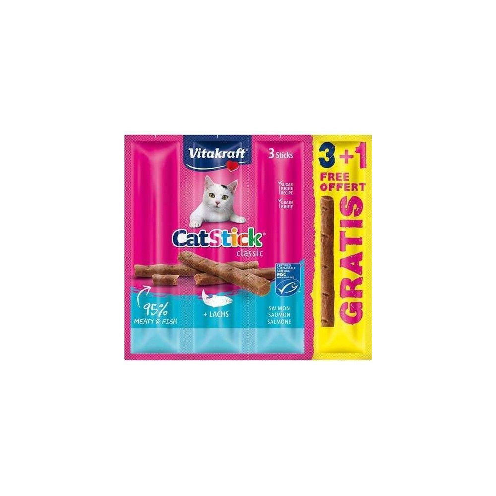 Vitakraft Cat Stick Classic łosoś 4szt (3+1 gratis)