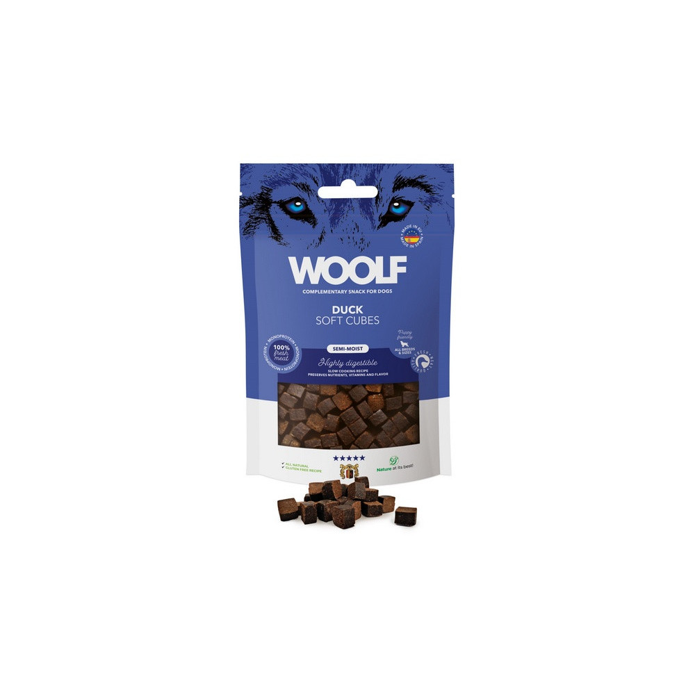Woolf Soft Cubes Monoprotein Duck 100g