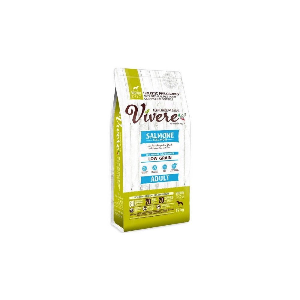 Vivere Dog Medium Adult Salmon 12kg
