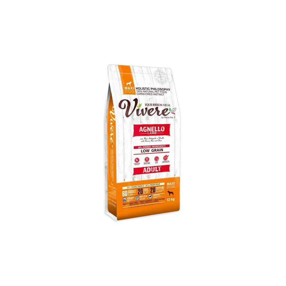 Vivere Dog Maxi Adult Lamb 12kg