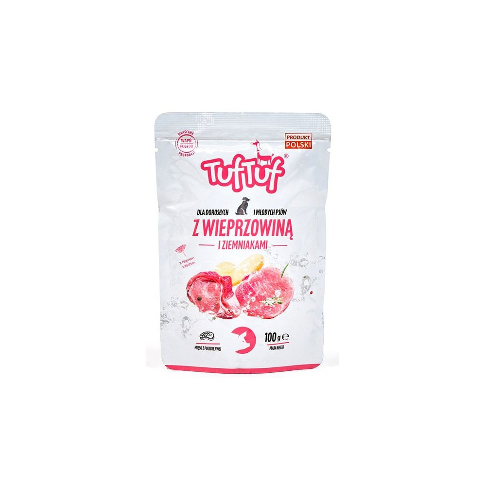 TUF TUF Wieprzowina z ziemniakami dla psa saszetka 100g