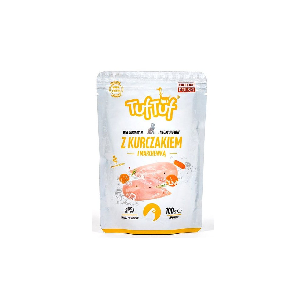 TUF TUF Kurczak z marchewką dla psa saszetka 100g