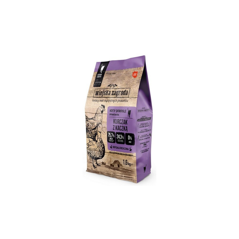 Wiejska Zagroda Kot - Kurczak z kaczką 1,6kg
