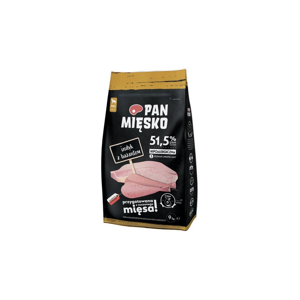 Pan Mięsko Karma sucha dla psa - indyk i bażant chrupki S 9kg