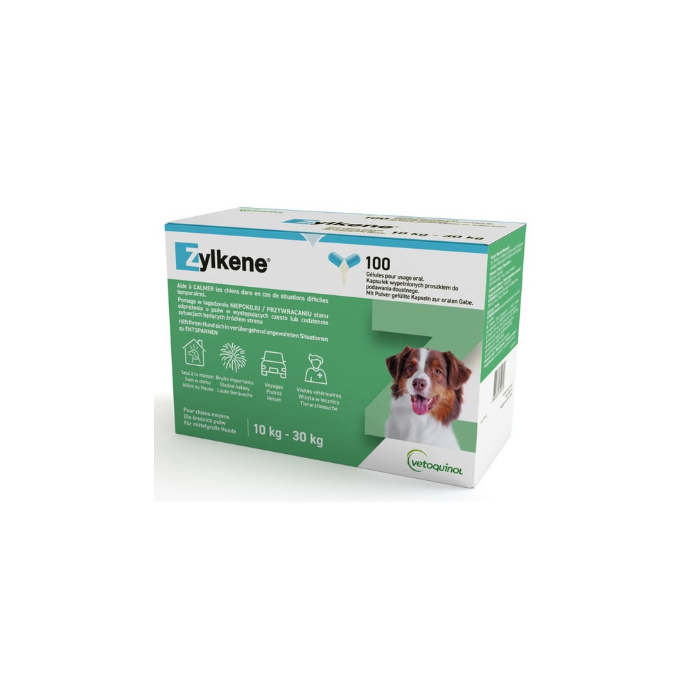 Vetoquinol Zylkene 225mg dla psów 10-30kg - blister 10 kapsułek
