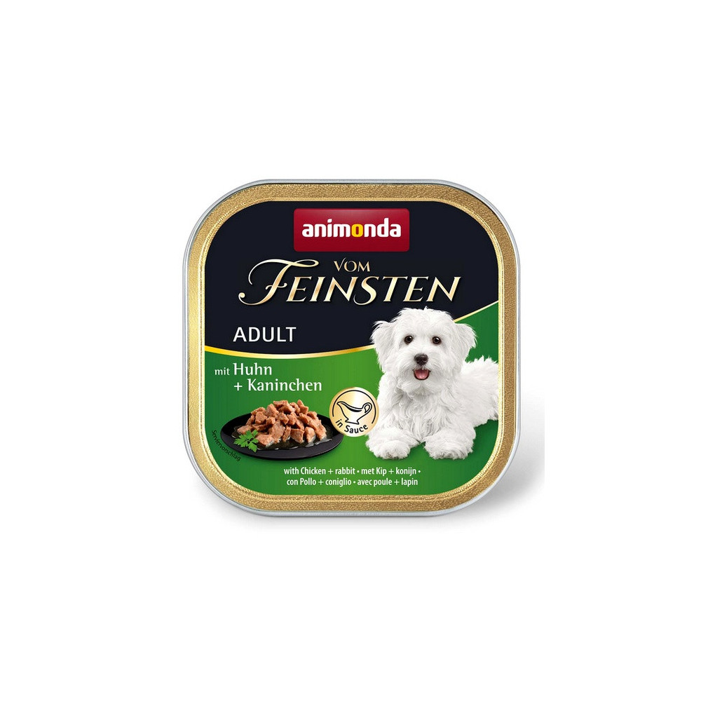 Animonda vom Feinsten Dog Adult Kurczak i Królik w sosie tacka 150g
